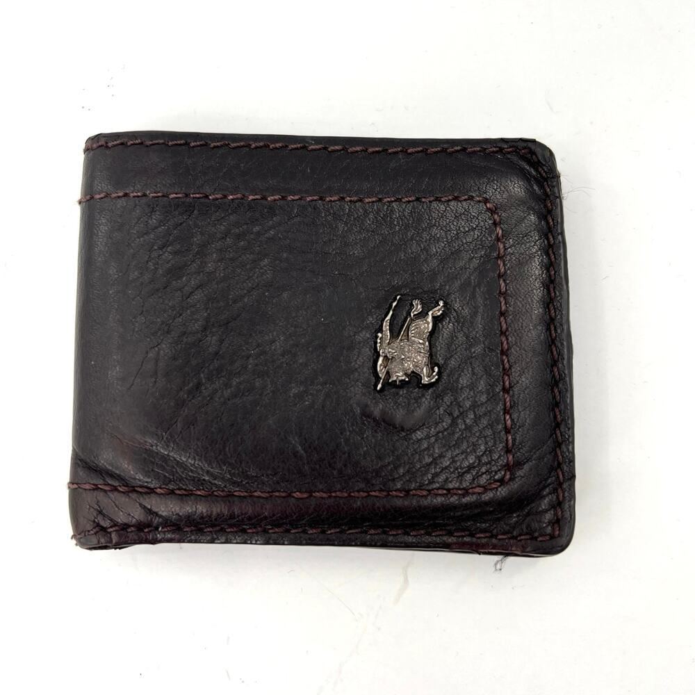 Burberry men’s leather wallet with metal logo - Picture 3 of 6